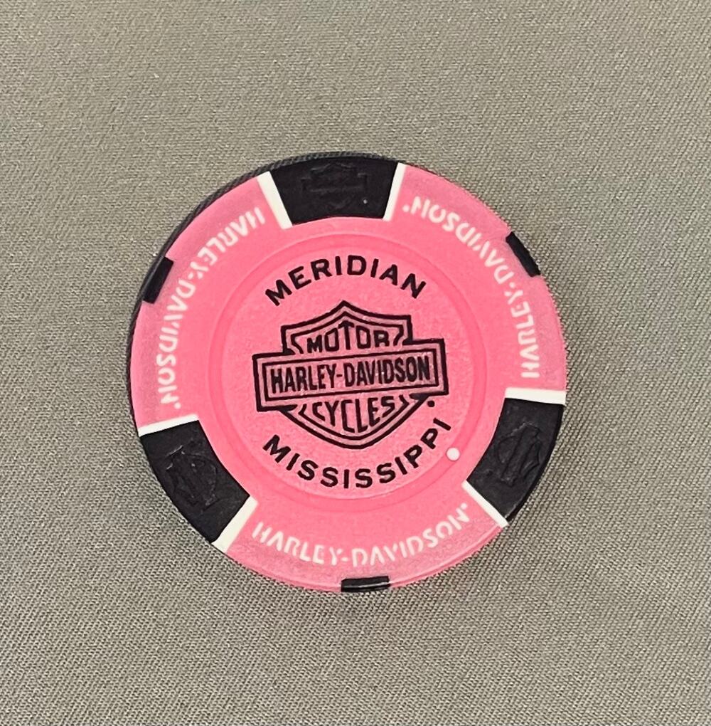 Harley-Davidson Poker Meridian,Mississippi Chunky River Hot pink